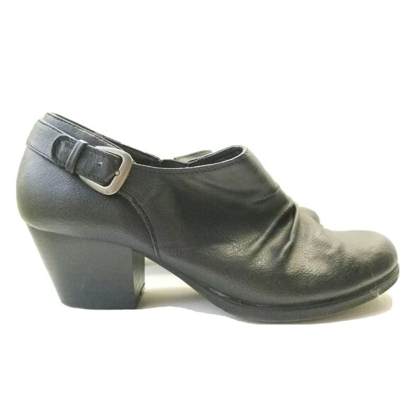 Kim Roger's Mazy Bootie Women's Size 10 Black Leather Ankle Booties - Picture 1 of 9